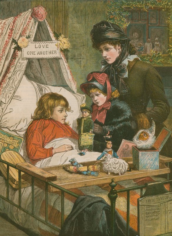 Natal chega apenas uma vez por ano: uma cena no Hospital Evelina de Charles J. Staniland
