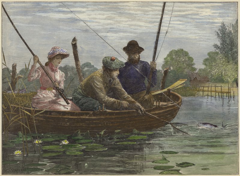 Pesca no Norfolk Broads de Charles J. Staniland
