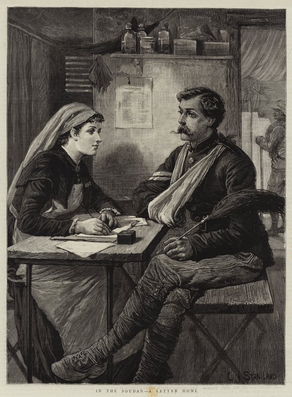 No Sudão, uma carta para casa de Charles J. Staniland