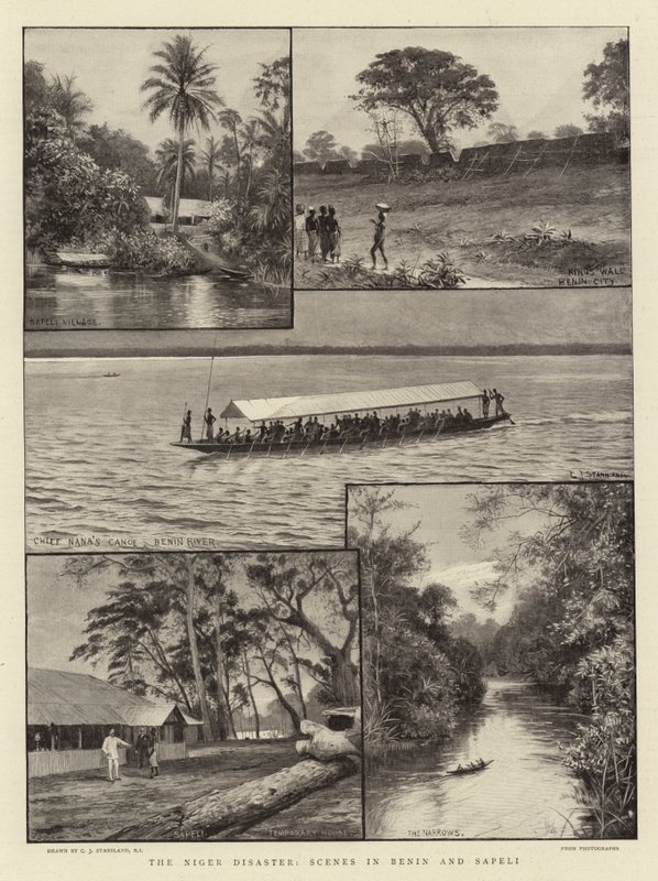 O Desastre do Níger, Cenas em Benin e Sapeli de Charles J. Staniland