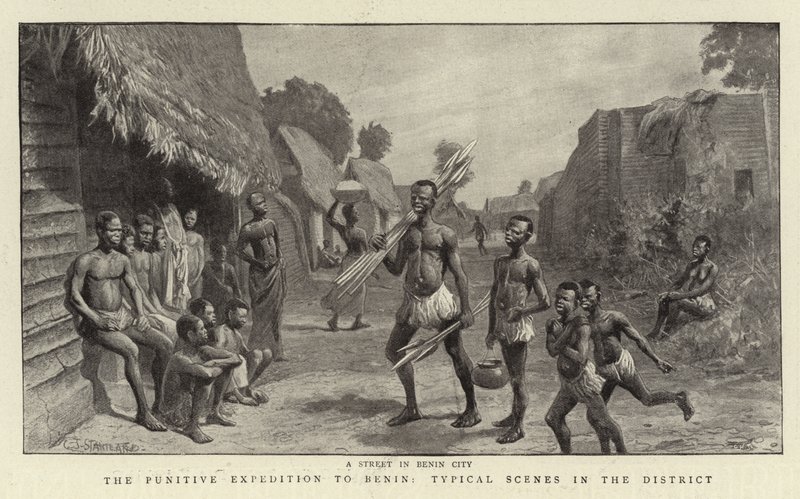 A Expedição Punitiva ao Benin, Cenas Típicas no Distrito de Charles J. Staniland