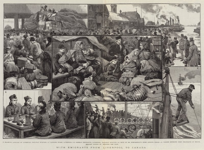 Com emigrantes de Liverpool para o Canadá de Charles J. Staniland