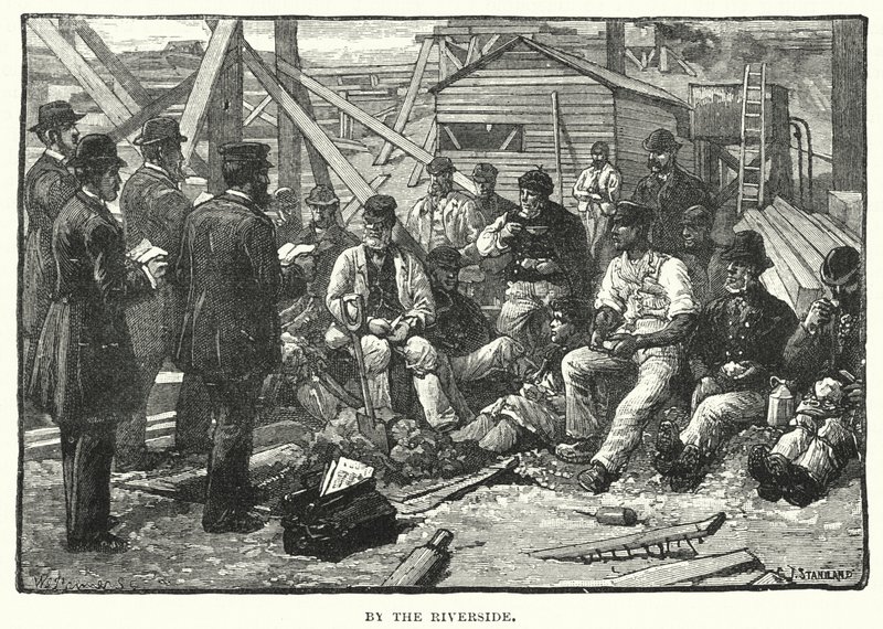 À beira do rio de after Charles J. Staniland