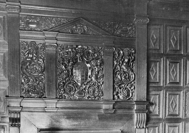 Peça de chaminé, quarto de Boynton, data 1575 de Charles Latham