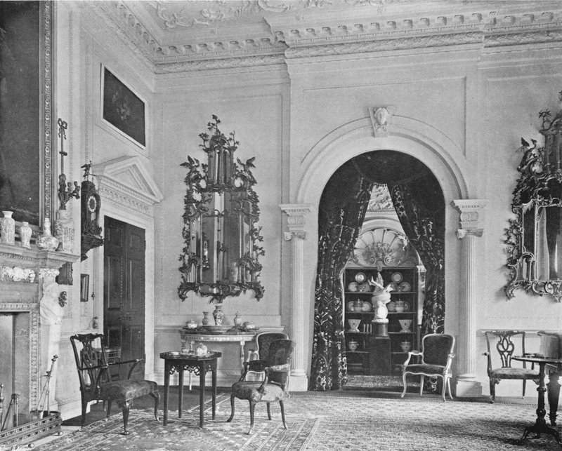 Espelhos Chippendale - White Drawing-Room de Charles Latham