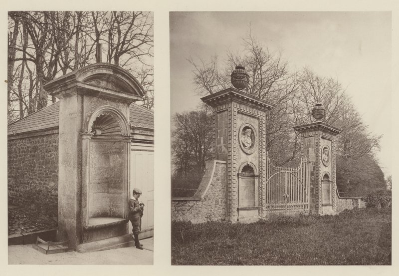Coleshill, Berkshire, uma alcova, porta de entrada na entrada dos fundos de Charles Latham