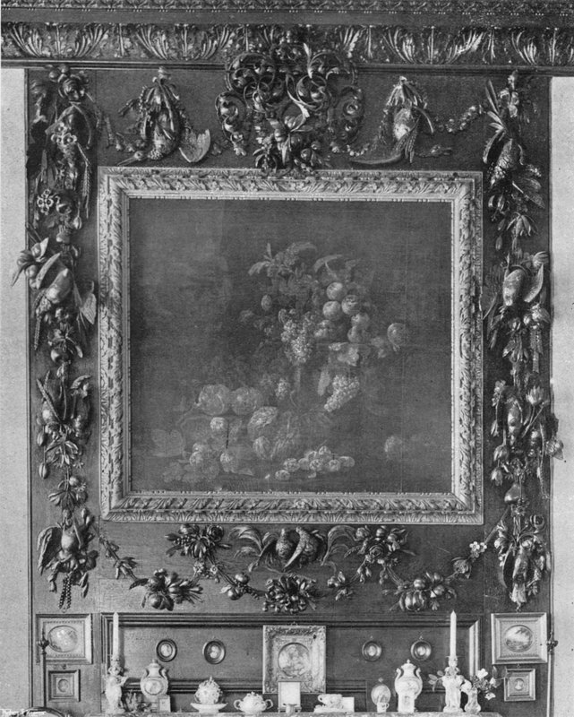 Gibbons Carving na sala de desenho de Charles Latham