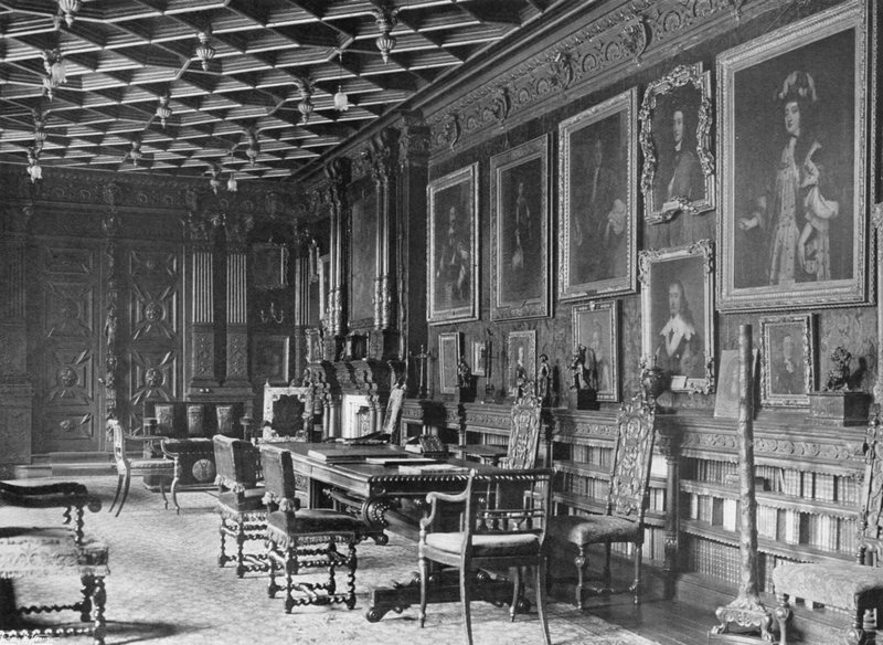 Fotos Históricas: Saloon (foto a p/b) de Charles Latham
