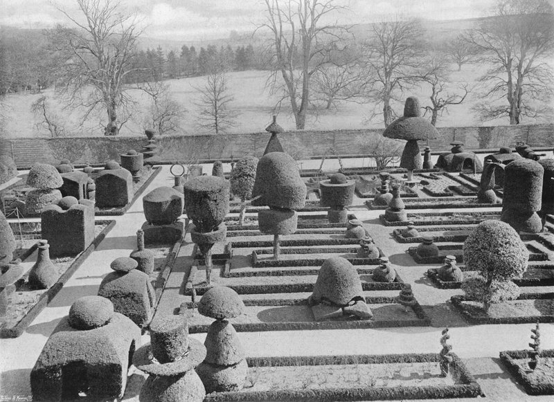 Levens Hall: o jardim do topiary de Charles Latham