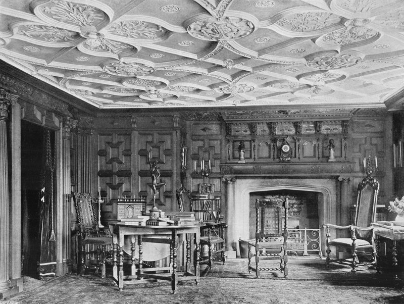North Side, Long Library (foto a p/b) de Charles Latham