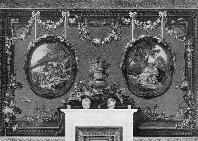 Na parede oeste: sala de retirada vermelha de Charles Latham