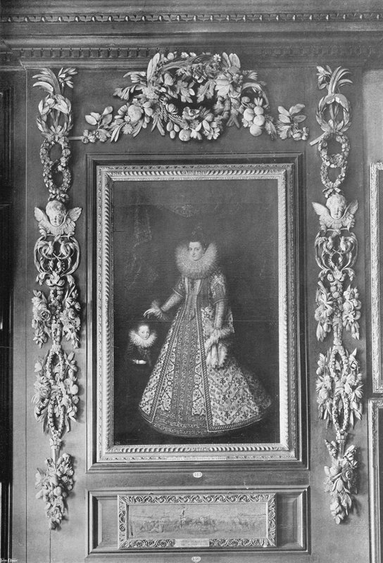 Retrato da arquiduquesa Isabella em Hampton Court de Charles Latham