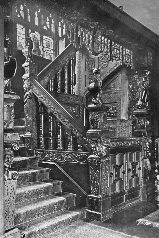 A escadaria esculpida, 1628 de Charles Latham