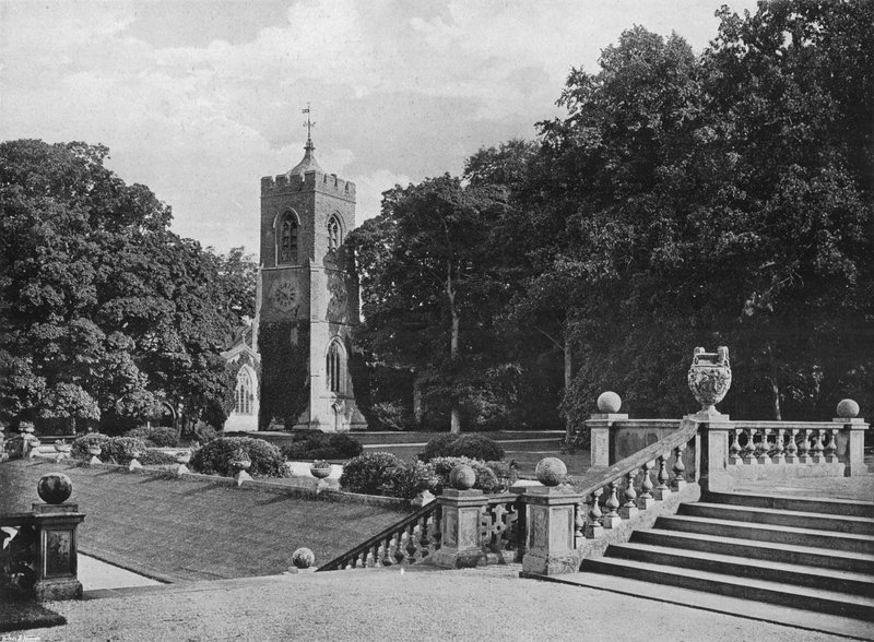 A, igreja, em, castelo, ashby de Charles Latham