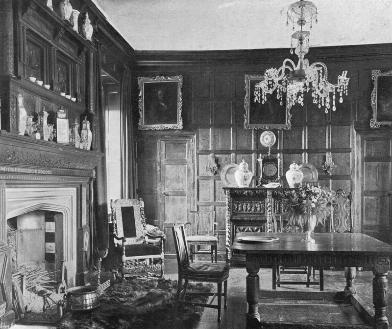 A Sala de Jantar (foto a p/b) de Charles Latham