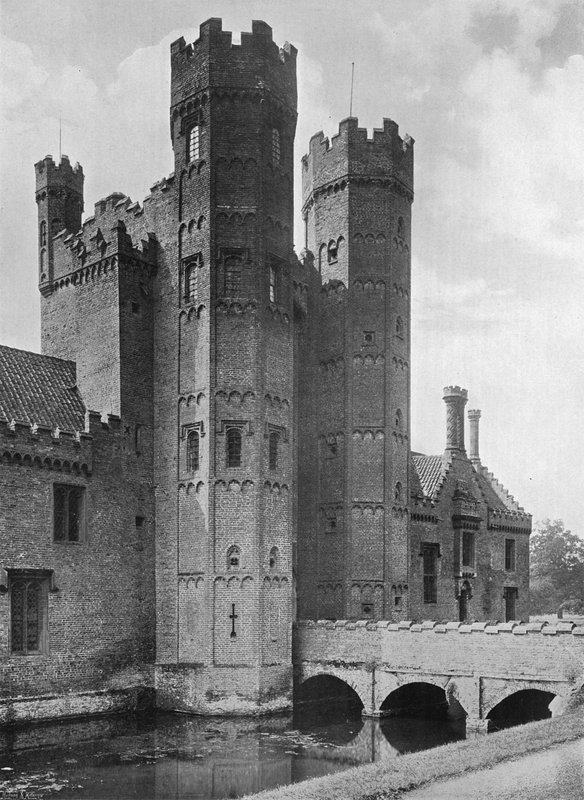 A, grande, portão, torre de Charles Latham