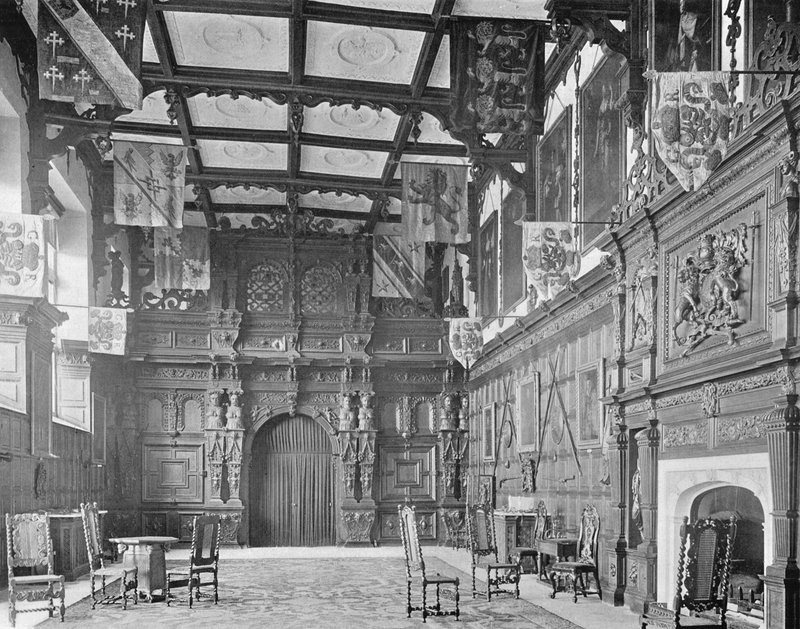 O Hall e sua tela de carvalho de Charles Latham