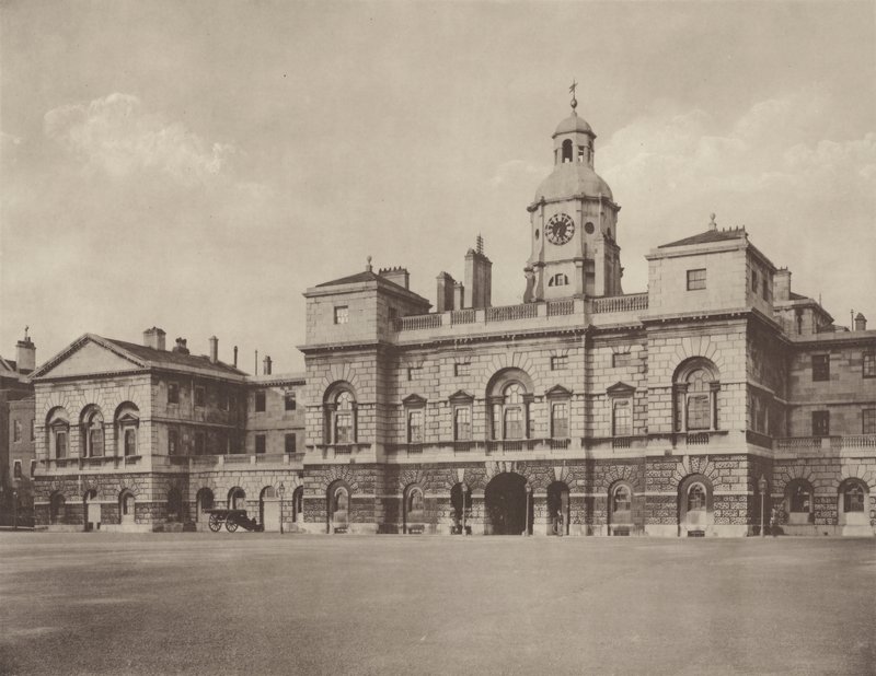 The Horse Guards, Whitehall, a Frente Ocidental de Charles Latham