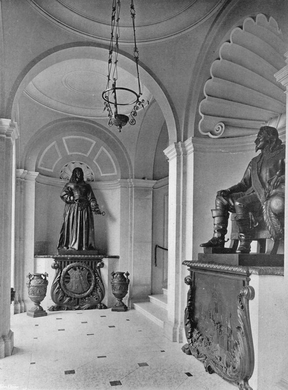 A escada de mármore (foto a p/b) de Charles Latham