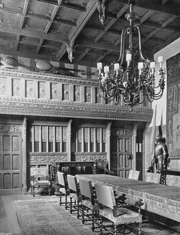 A tela no salão de banquetes de Charles Latham