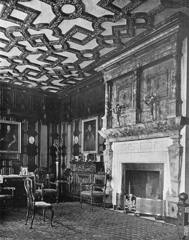 A Sala de Desenho de Verão (foto a p/b) de Charles Latham