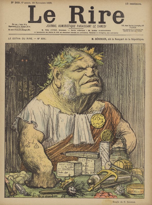 Berenger, ilustração para o riso de Charles Leandre