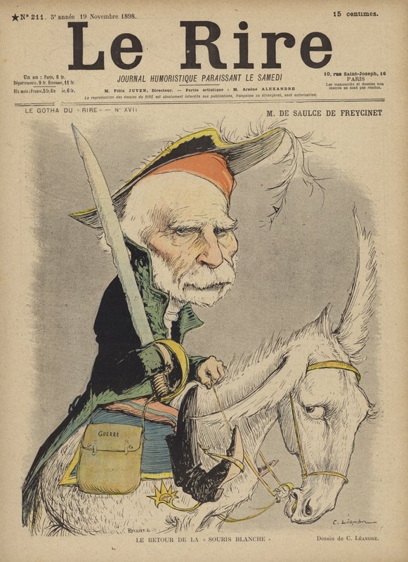 De Saulce De Freycinet, ilustração para o riso de Charles Leandre