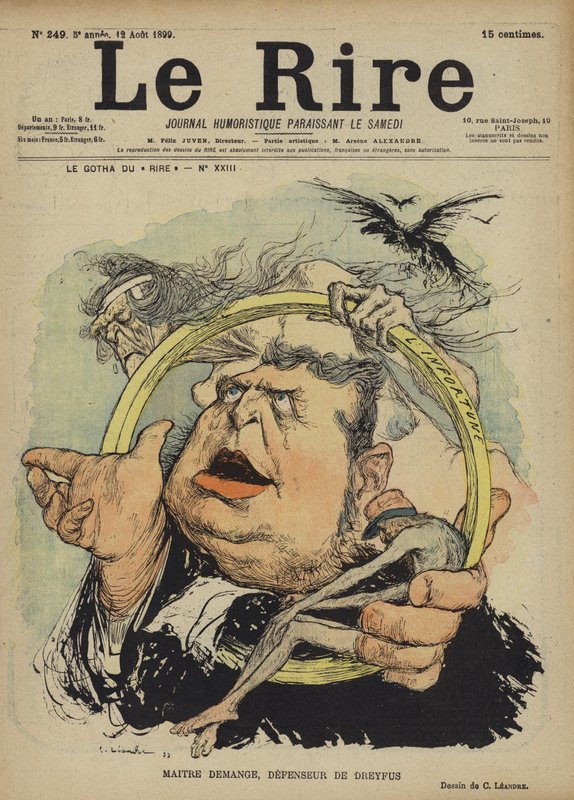 Edgar Demange, ilustração para o riso de Charles Leandre