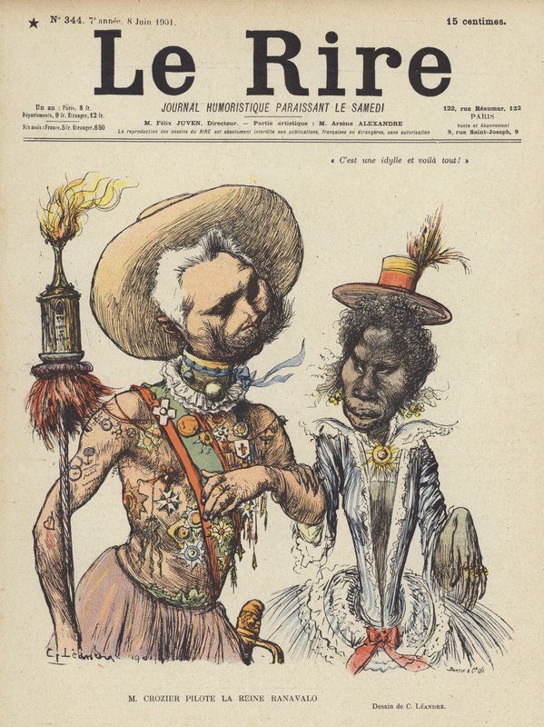 Ilustração para o riso de Charles Leandre