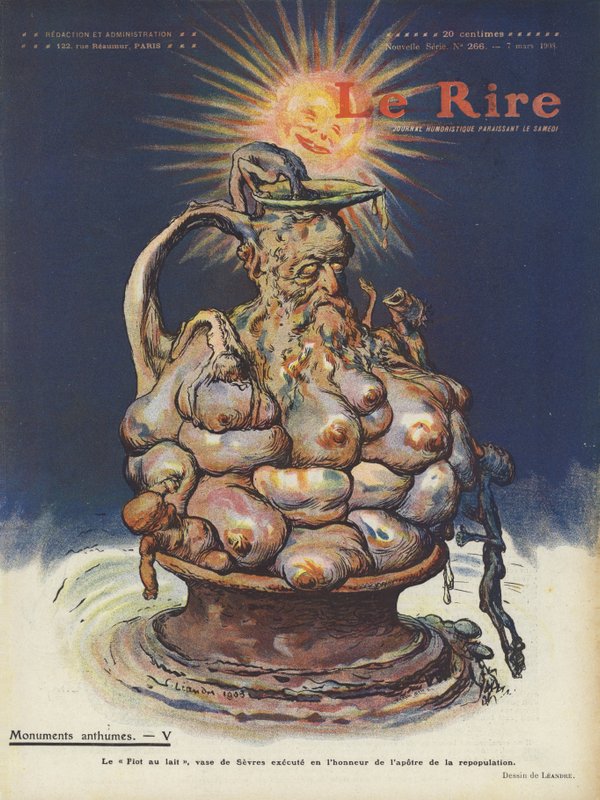 Ilustração para o riso de Charles Leandre