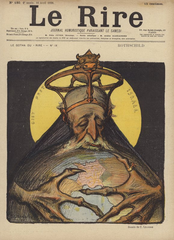 Rothschild, ilustração para o riso de Charles Leandre