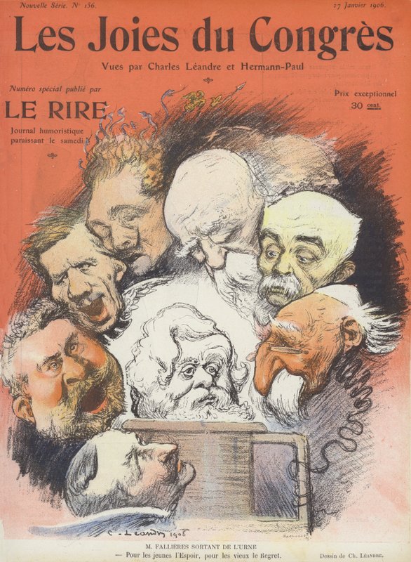As alegrias do congresso. Ilustração para Le Rire de Charles Leandre