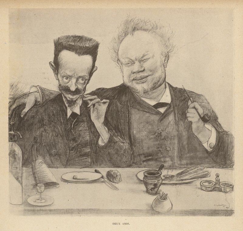 Dois Amigos (litho) de Charles Leandre