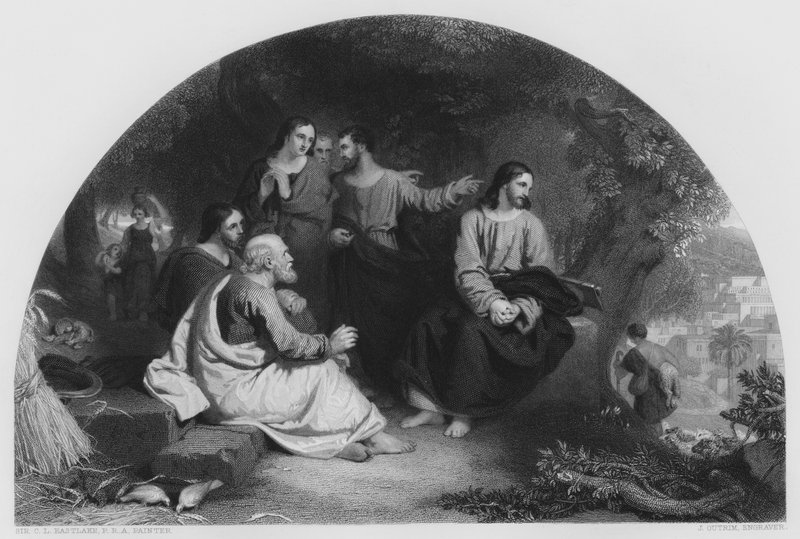 Cristo Lamentando sobre Jerusalém, da foto na Galeria Vernon (gravura) de Charles Lock (after) Eastlake