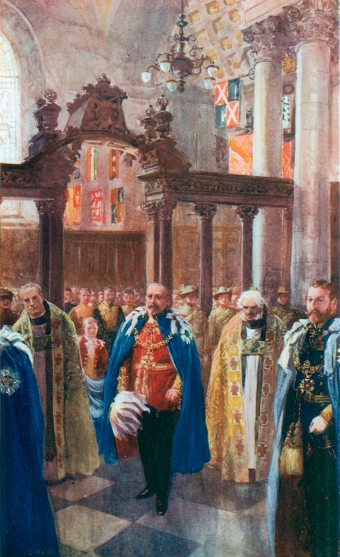 Dedicação da Capela de São Miguel e São Jorge na Catedral de São Paulo, 12 de junho de 1906 de Charles Mills Sheldon