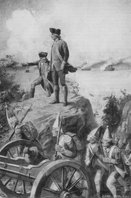 General Wolfe olhando para baixo em Quebec de Charles Mills after Sheldon