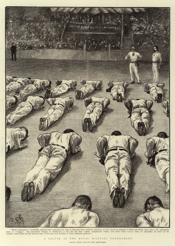 Uma saudação no Royal Military Tournament de Charles Paul Renouard