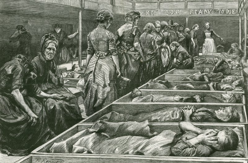 Um abrigo do Exército da Salvação para as Mulheres em Whitechapel de Charles Paul Renouard