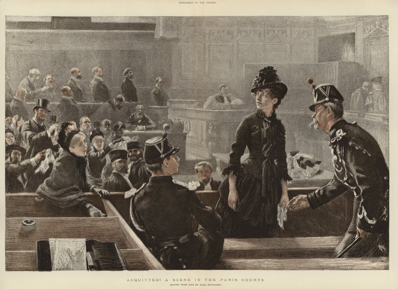 Uma cena nos tribunais de Paris de Charles Paul Renouard