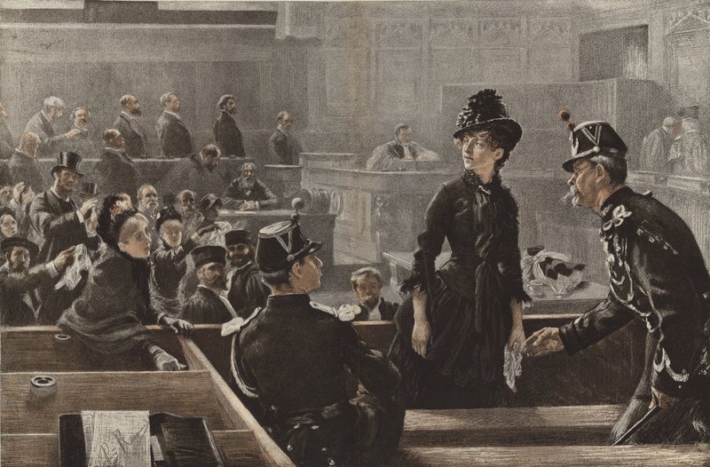 Acolhida, uma cena nos tribunais de Paris de Charles Paul Renouard