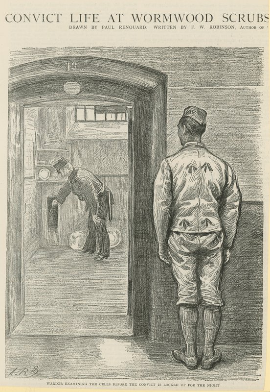 Condenar a vida em Wormwood Scrubs de Charles Paul Renouard