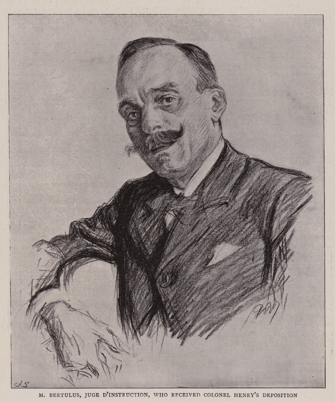 M. Bertulus, Juge d&39;Instruction, que recebeu o Depoimento do Coronel Henry de Charles Paul Renouard