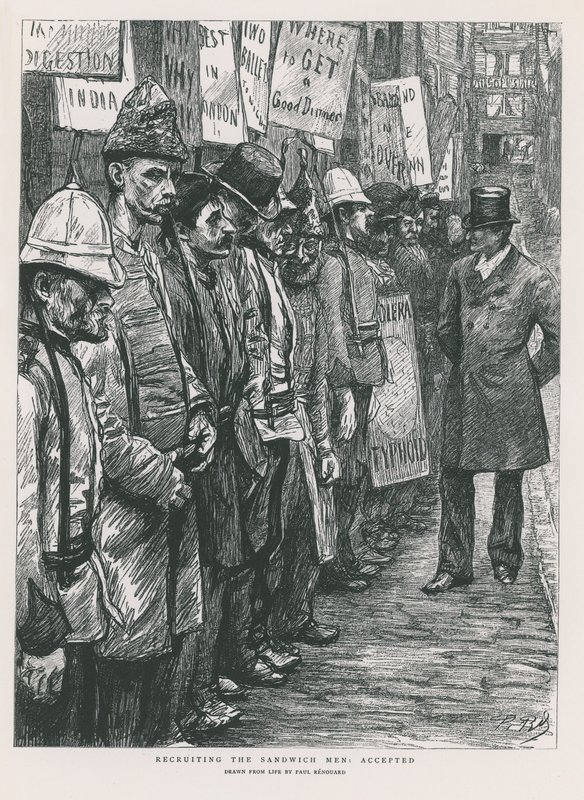 Recrutamento dos Homens Sanduíche (gravação) de Charles Paul Renouard