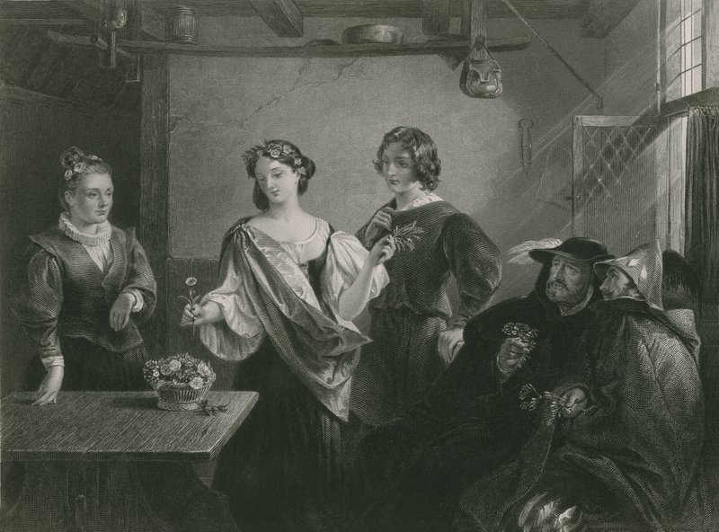 Florizel e Perdita, o conto do inverno de Charles Robert Leslie