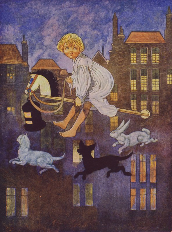 Vamos à caça (litografia a cores) de Charles Robinson
