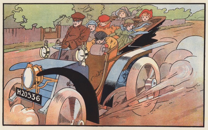 Um feliz partido de pequenos motoristas de Charles Robinson