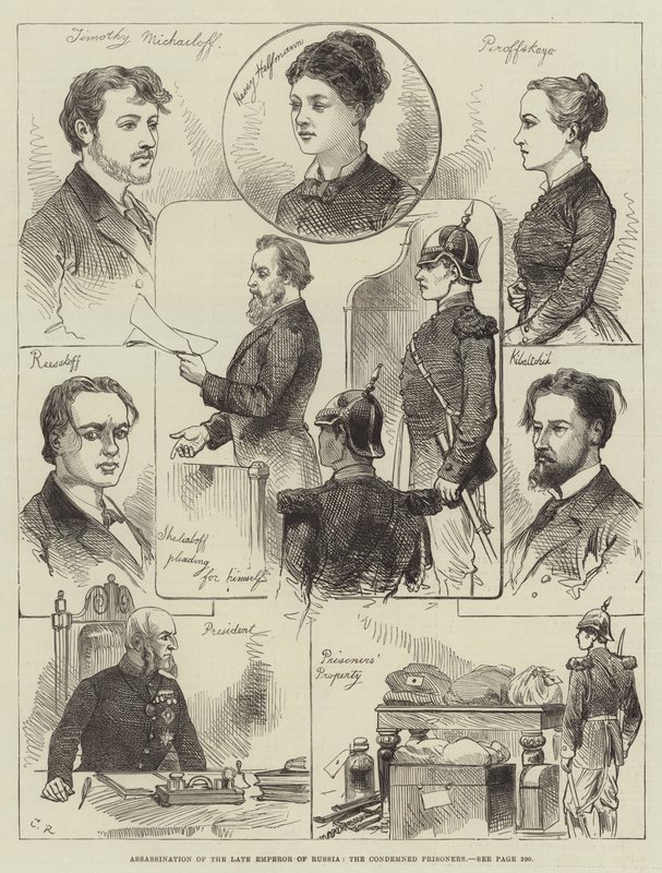 Assassinato do falecido imperador da Rússia, os prisioneiros condenados de Sir John Charles Robinson