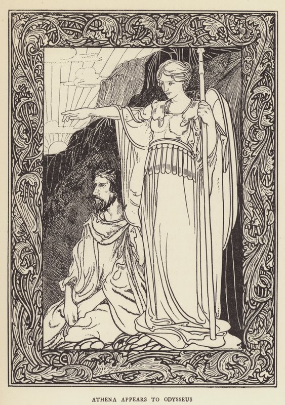 Atena aparece a Odisseu de Sir John Charles Robinson