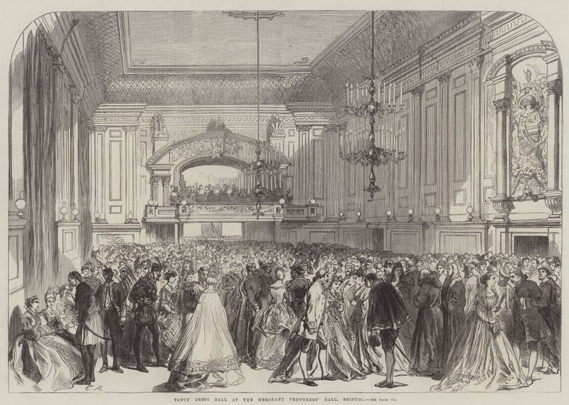 Fancy Dress Ball no Merchants Venturers &39;Hall, em Bristol de Sir John Charles Robinson