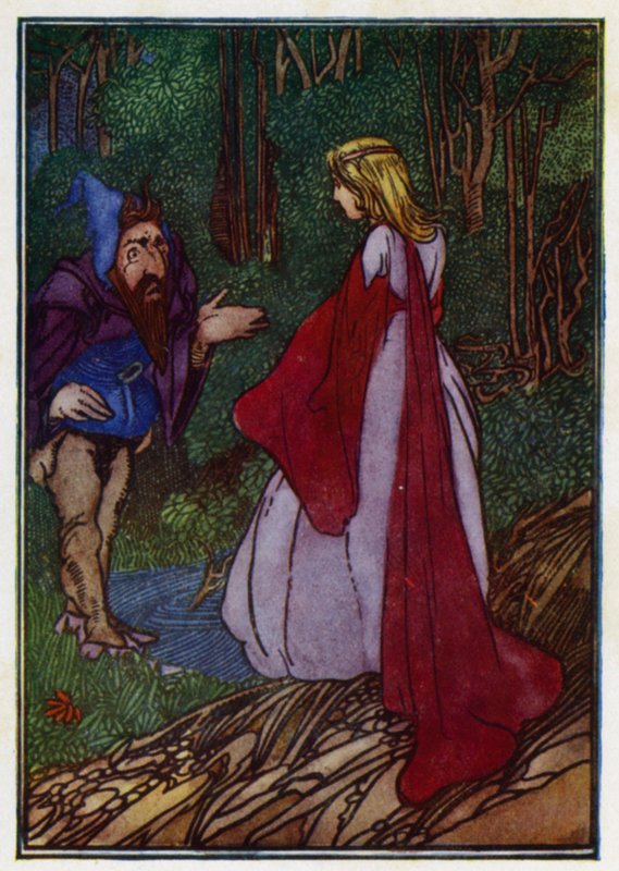 "Gostaria que você se tornasse o homem mais bonito do mundo" (cor litho) de Charles Robinson